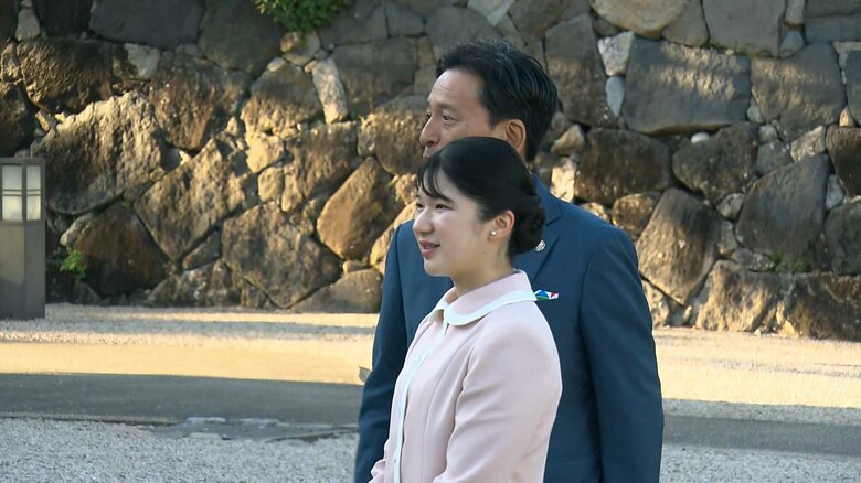 初の地方公務で佐賀城本丸歴史館を訪問される愛子さま　2024年10月11日

