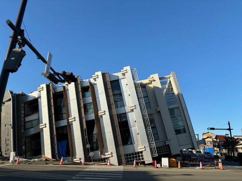 輪島で倒壊した建物の撤去はこれからだ