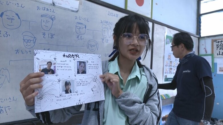 習った日本語を使い発表する生徒たち