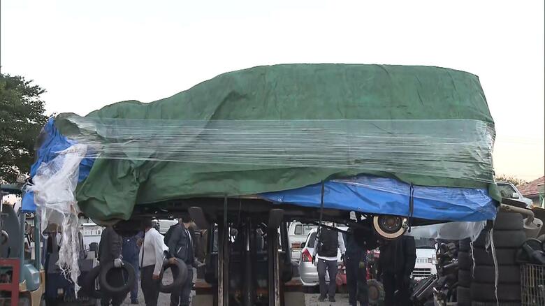 ヤードから押収された車