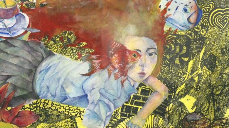 中央に描かれた少女は松田さん自身
