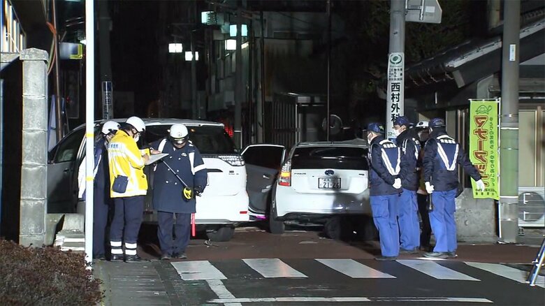 事故発生直後の現場の様子（13日未明 茨城･古河市）