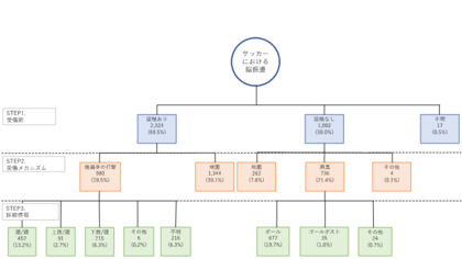 日本の中学・高校生サッカー競技における脳振盪の受傷メカニズム