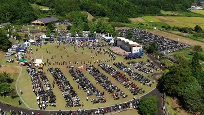 圧巻！大型バイク「隼」が“聖地”に大集結　台風の爪痕残る中…4年ぶりに「隼駅まつり」が復活【鳥取発】