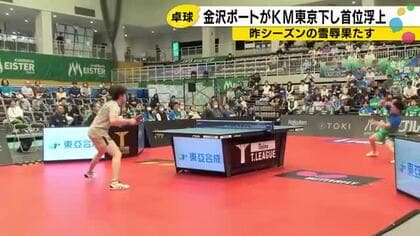 高校生Tリーガー吉田蒼「勝ててよかった」プロデビュー戦で白星　金沢ポートが首位へ
