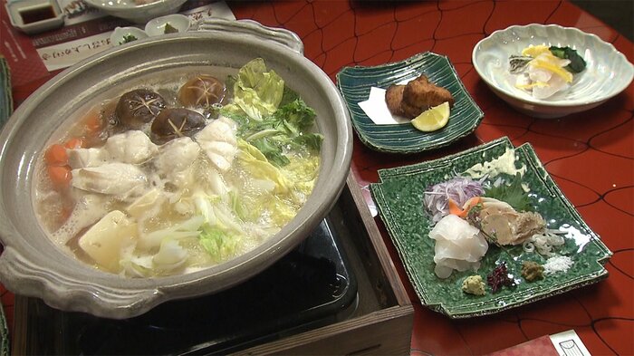 クエを使ったコース料理