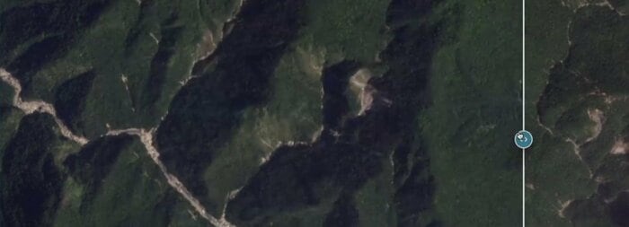 晴れていた3月23日の山の様子
