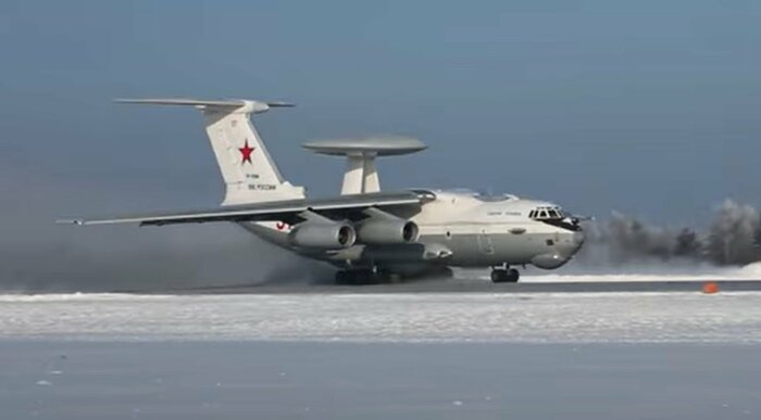 ロシア航空宇宙軍A-50U早期警戒管制機(資料・ロシア国防省公式映像より)