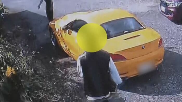 高級外車を借り…