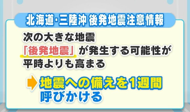 「北海道・三陸沖地震 後発地震注意情報」　広島では関係ないの？　今一度備えを確認して！｜FNNプライムオンライン