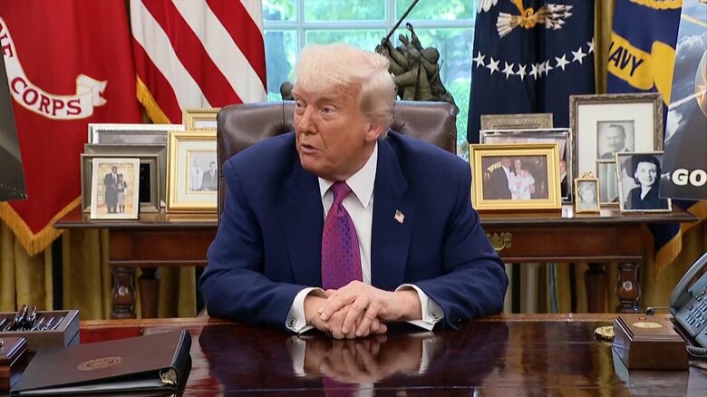 トランプ大統領はロシアへの追加制裁を明言せず　「ロシアの行動見極める」仲介役降りる可能性示唆するなど消極姿勢｜FNNプライムオンライン