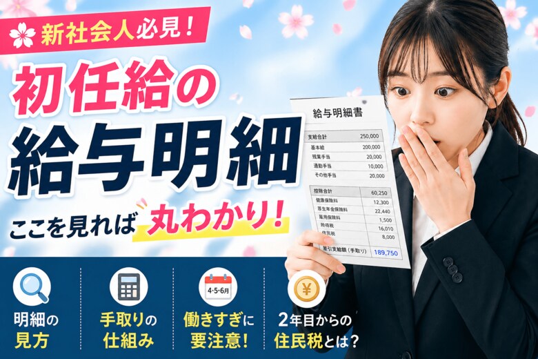 【令和8年度の新社会人に調査】初任給の本音と給与明細の理解度　4割超「給与・給与明細の研修なし」　初任給の給与明細に「関心なし」2割