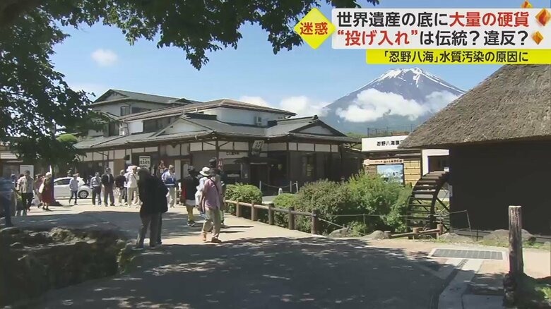 取材班は山梨・忍野村へ…