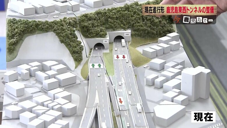 鹿児島インターから武岡トンネルまでの模型