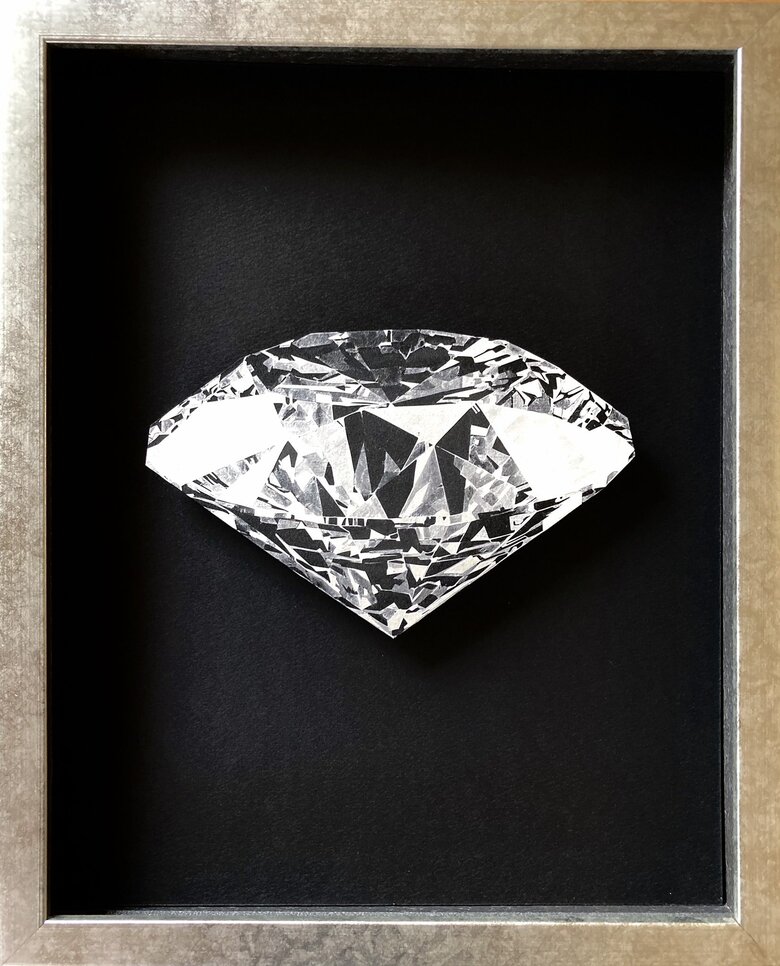 ダイヤモンドの切り絵