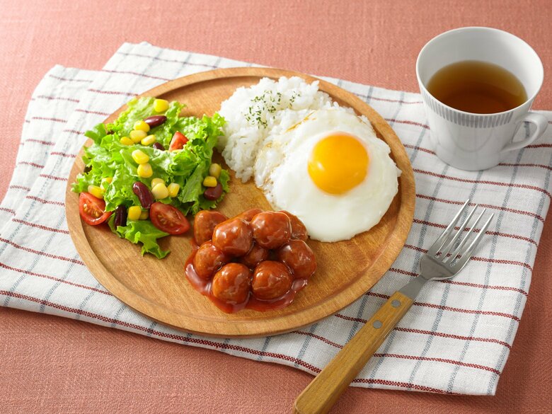 ミートボールプレート（提供：石井食品）