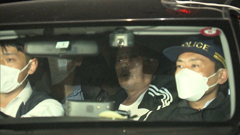 緊急逮捕された鈴木常雄容疑者（87）