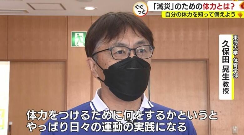 久保田教授「日々 運動を重ね減災に」