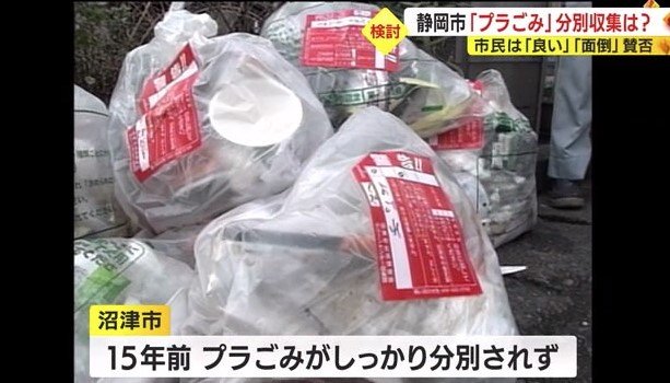 収集されなかったプラごみ（2008年・沼津市）