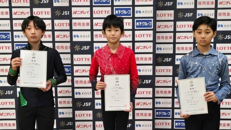 東北・北海道選手権ノービスA男子表彰台