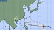 【台風情報】ダブル台風の今後の進路予想　台風9号は10日午前9時には沖縄の南に達する見込み　台風10号は熱帯低気圧に変わる見込み