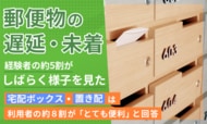 郵便物の遅延・未着、経験者の約5割が「しばらく様子を見た」。宅配ボックス・置き配は利用者の約8割が「とても便利」と回答