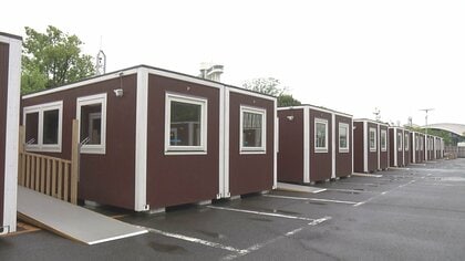 200棟に2千人が滞在予定…アジア大会等の“選手村”となるコンテナハウス 大会後は避難施設や宿泊施設として再利用