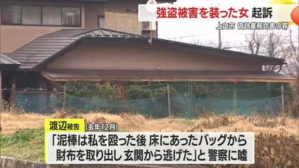 ウソの強盗被害を警察に通報した女が起訴　山形・上山市