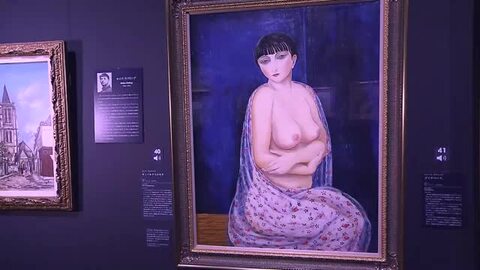 岡山・鏡野町で展示中のモイズ・キスリング作「モンパルナスのキキ」“贋作疑い”科学分析へ【岡山発】