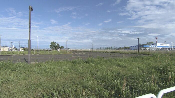 新病院建設予定地の名取市植松