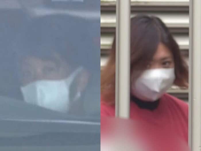 立花被告(左)と神原被告(右)