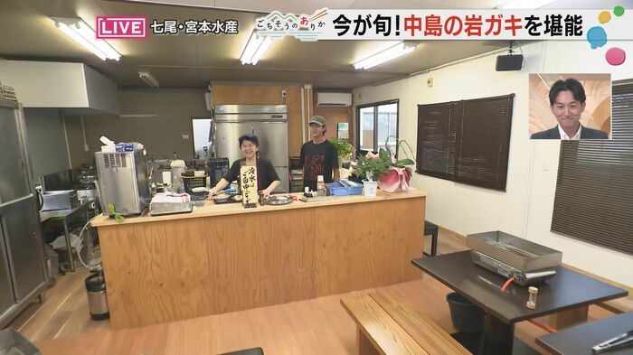 仮設店舗の食事処