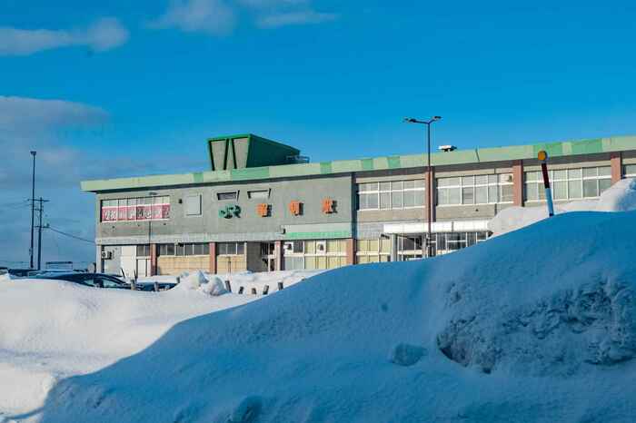 留萌駅（2023年1月撮影）