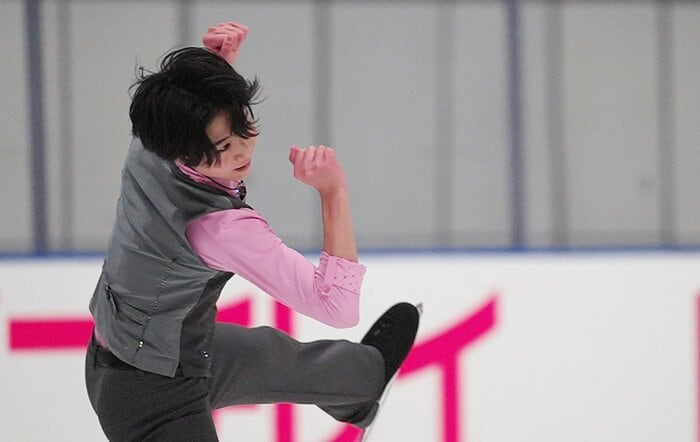 ノーミスの演技で自己ベストを更新した西野のショート