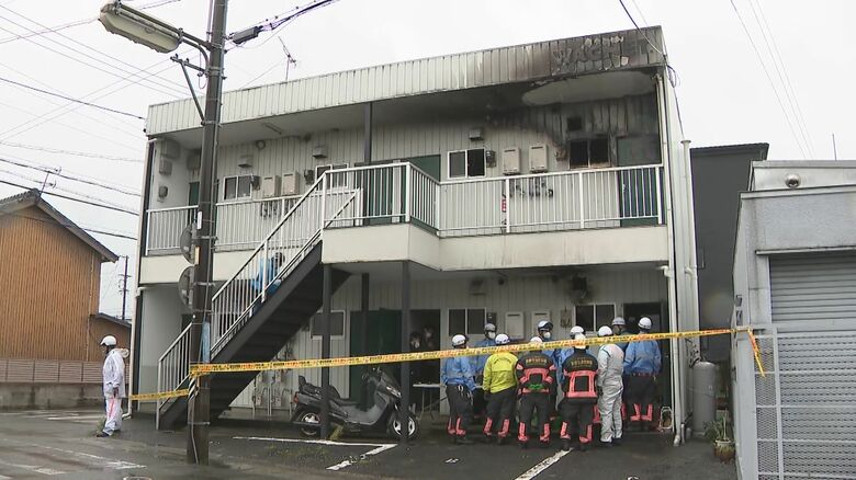 自立支援受ける障害者などが居住か…アパートで火事 全焼した部屋から住人の女性とみられる1人の遺体見つかる｜FNNプライムオンライン
