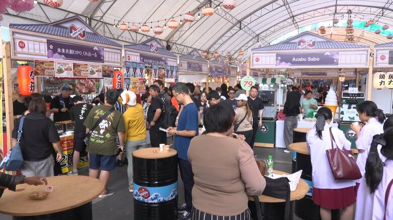 タイ・バンコクで「JAPANエキスポ」始まる　たこやきやラーメンなど出店　和菓子作り体験も｜FNNプライムオンライン
