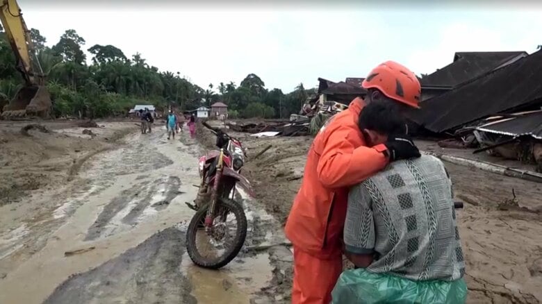豪雨被害の被災地で生活物資不足や感染症拡大懸念も…インドネシアなど3カ国の死者は1500人超え　スマトラ島では600人以上不明｜FNNプライムオンライン