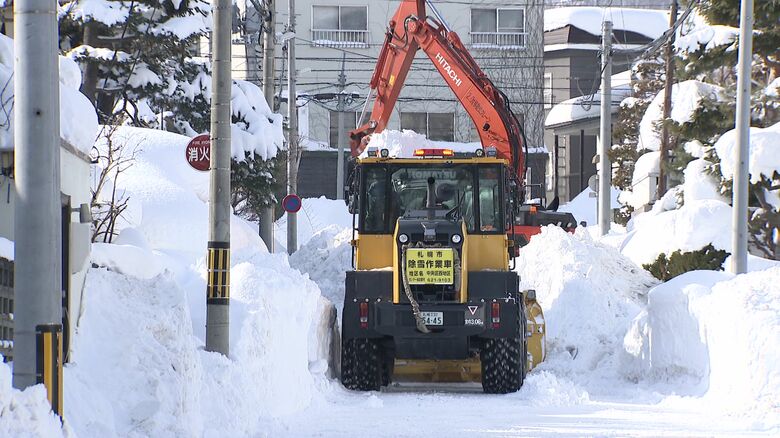 記録的大雪により急ピッチで進められる緊急排雪