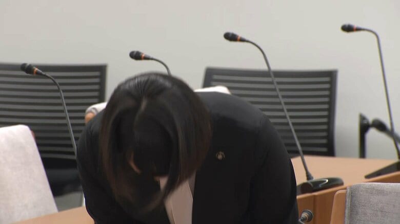 市議会での小川晶・前橋市長（10月2日午前）