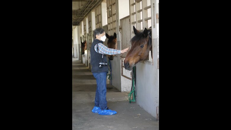 御料牧場に滞在されている際のご一家の写真が公開された（宮内庁提供）