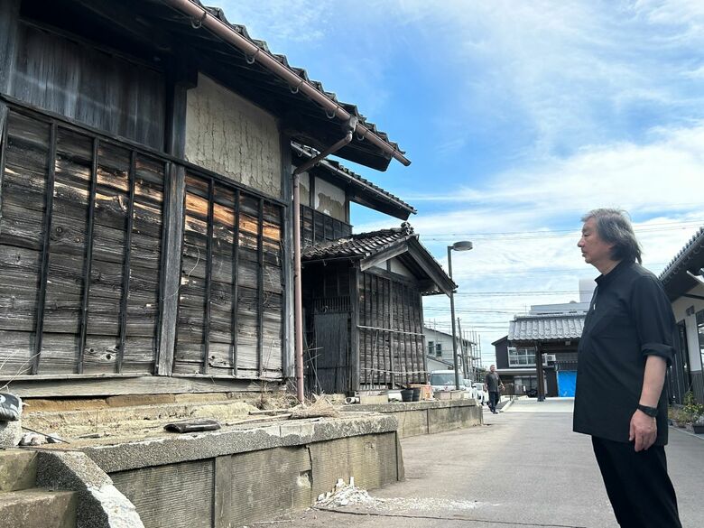 日本中の被災地を回る坂氏　石川・珠洲市