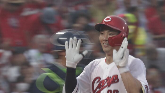 HRを放った中村奨成選手