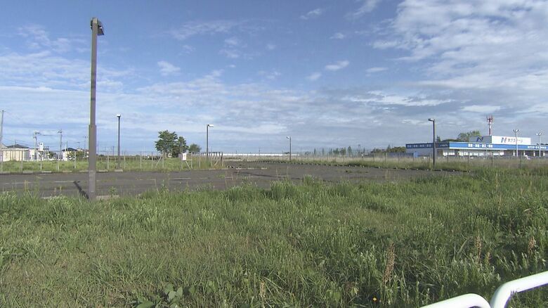 新病院建設予定地の名取市植松