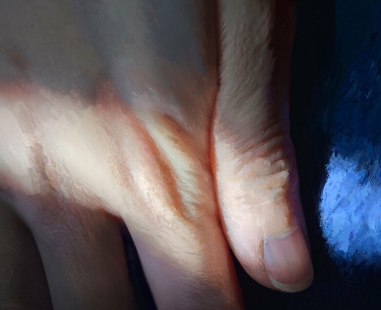 日曜日の窓から差し込む光が超ドラマチックだったからスケッチした（提供：ななさん）