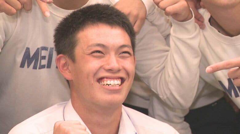 地元・北海道の日本ハムからドラフト５位指名を受けた藤森海斗選手