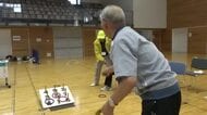 仲間と交流し汗流す　67歳から95歳の230人が参加し輪投げ大会　福井県老人クラブ連合会の恒例行事