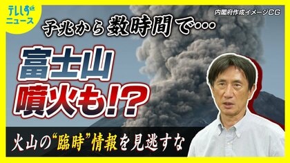 富士山は活火山　予兆から数時間で噴火する可能性　「臨時の解説情報に注意を」