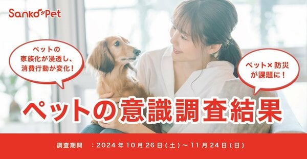 【Sanko Pet】ペットの意識調査結果を公開