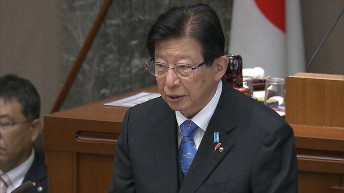 本会議で改めて訂正を拒否した川勝知事(12月1日)