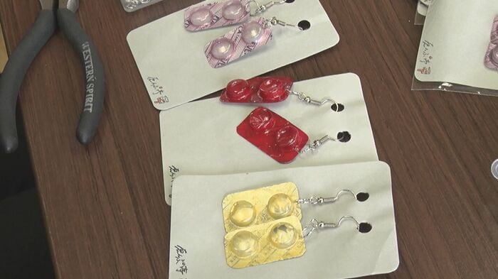 田岡さんが制作したピアス
